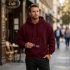 Men's Casual Hooded Long Sleeve Sweatshirt for Everyday Wear