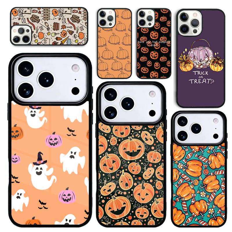 Capa Case for iPhone 17 Air 16 Pro Max 15 Plus 11 13 Mini 14 12 Back Phone Cover Halloween Aesthetic