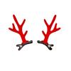 1 Pair Kids Reindeer Antler Hair Clips Soft Plush Christmas Hairpin for Baby Girl Toddler Cute Photo Prop Party Hair Accessory