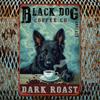 D Black German Shepherd Metal Sign Vintage Pewter Wall Art Decoration Size X Inches for Kitchen Home Garden Wall