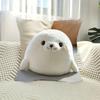 Vikama White Spotted Seal Plush Pillowcase - Cute And Fluffy Design For Living Room Bedroom Or Sofa Decor