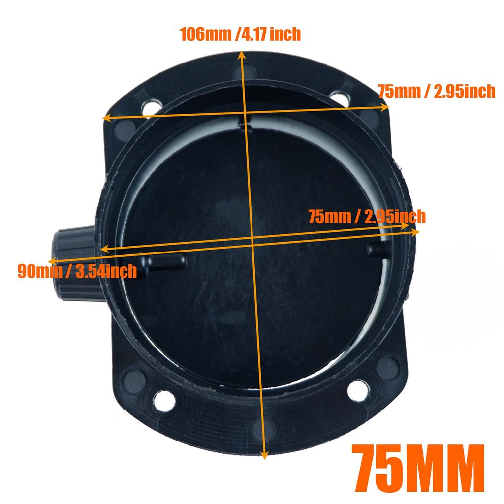 60mm 75mm Válvula Flap Ajustável Aquecedor de Ar a Diesel Duto de Ventilação Divisor de Saída Tubo de Escape Conector Junção Para Carro