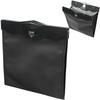 DEWEL Slim Foldable Car Trash PU LED Compact Storage Suitable for Passenger and Rear Can, Leather, Light, Magnetic, Storage, Compartment, Hook, Seats,