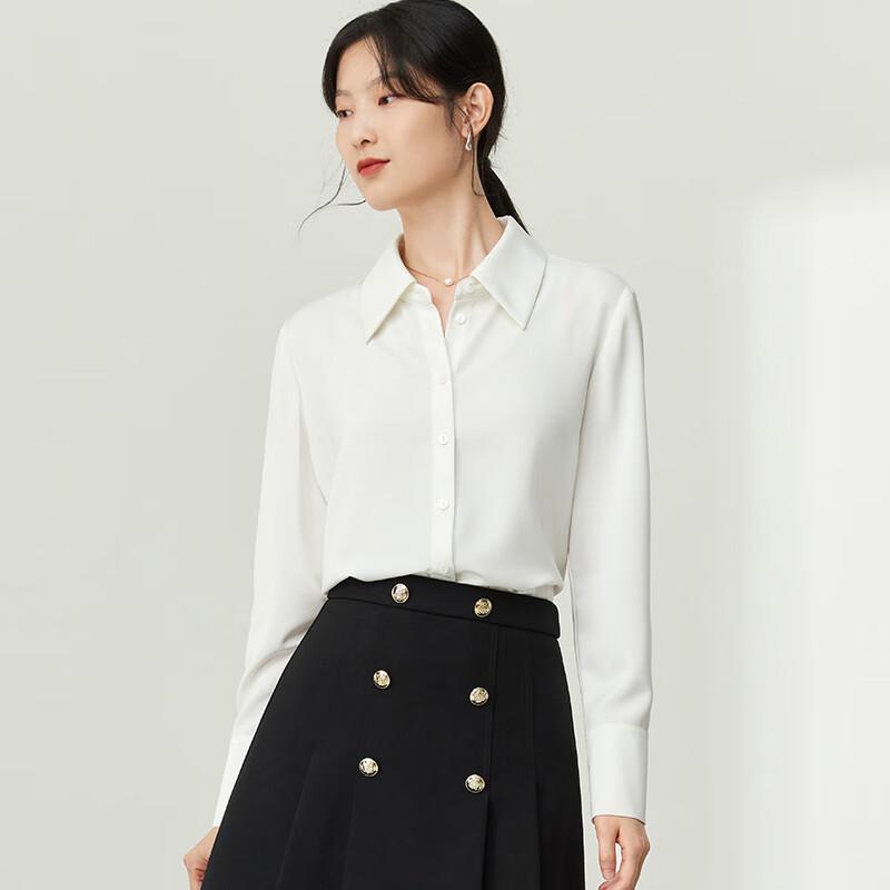 Shangdoubila Women's Professional Long-Sleeve Formal Shirt