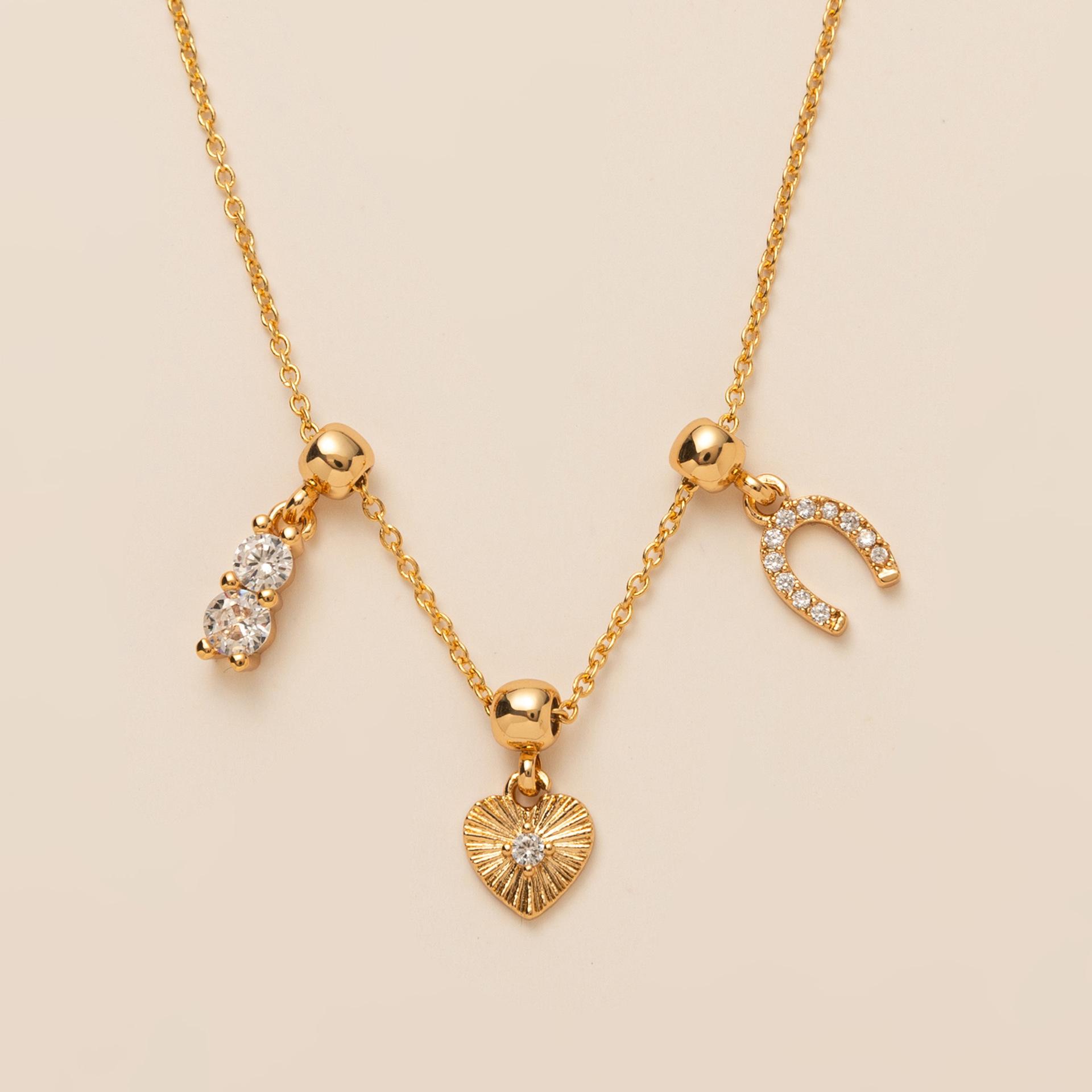 

Pendant Simple Key Butterfly Love Starfish Zircon Pendant Cute Fashion Necklace Female