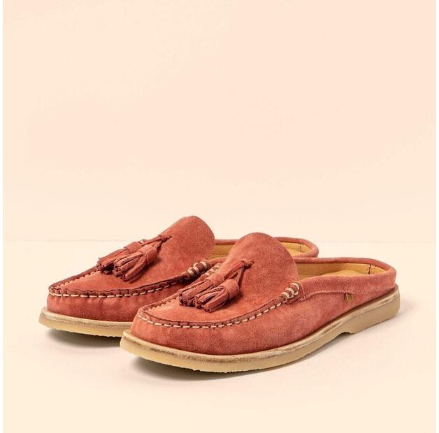 Women's Slip-ons El Naturalista Plantae Moccasin Raspberry N5964