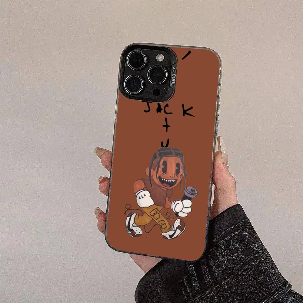 Chris Brown American Rapper Colored Silver Frosted For IPhone Phone Case 17 16 15 14 13 12 11 Pro Max XR Plus Shockproof