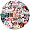 50 Thriller Book-Themed Waterproof Graffiti Stickers for Scrapbooks and Phone Cases