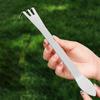 3-Prong Bonsai Rake Stainless Steel Root Rake with Spatula Soil Loosening Pressing Prying Tool for Bonsai Tree Potted Plants