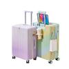 Women's 20" Carry-On Suitcase, Gradient Color, Japanese & Korean Style, 26" Trolley with Combination Lock for Travel