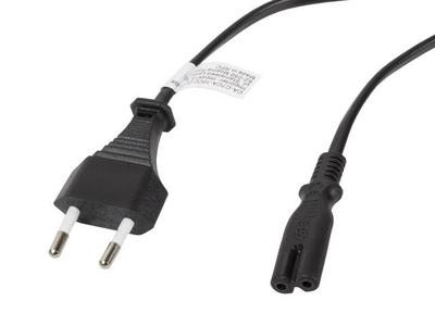 Power Cable Lanberg CEE 7/16 -> IEC 320 C7 EURO (radio) 1.8m Black