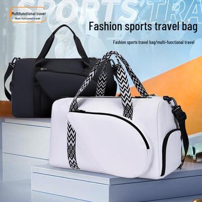 Women's Large Capacity Badminton Sports Bag with Shoe Compartment and Dry/Wet Separation