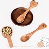 Creative Wooden Cartoon Spoon Small Wooden Spoon Honey Spoon Smooth Wooden Teaspoon Coffee Oval Wooden Spoon