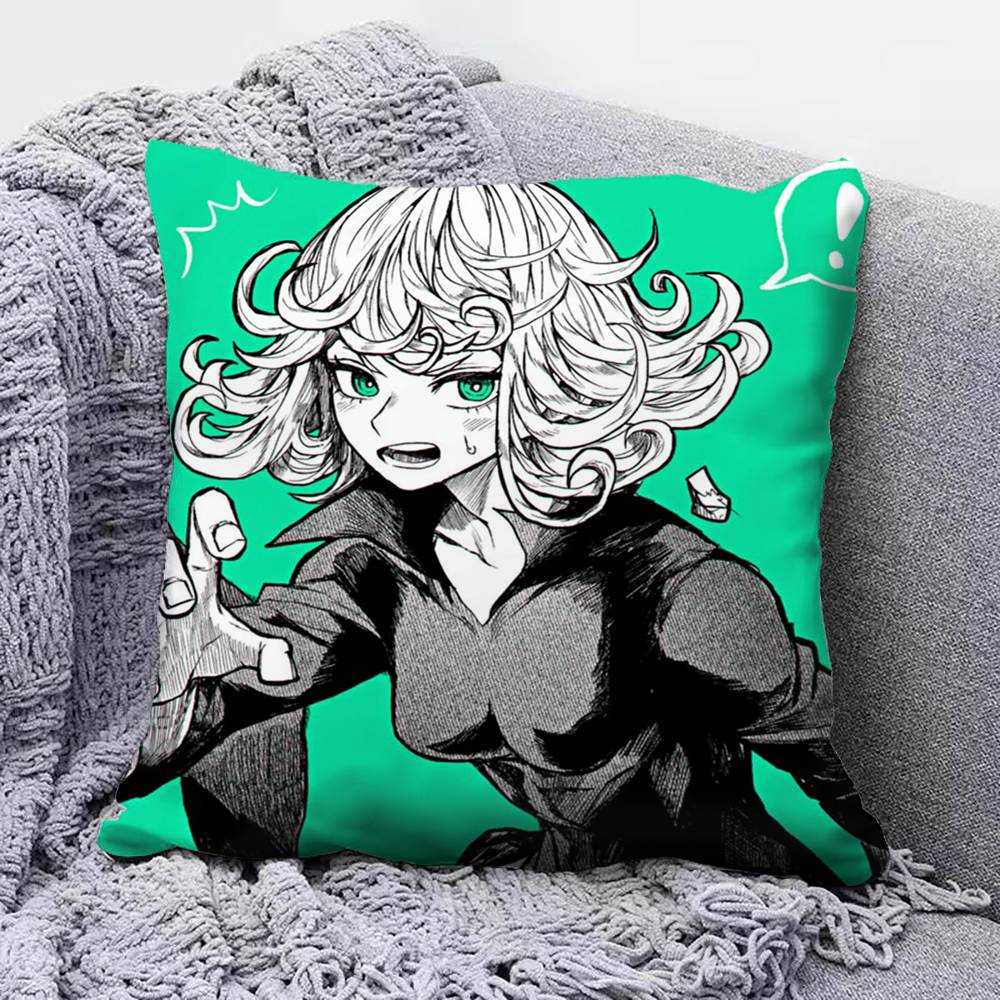 Anime T-Tatsumaki One Punch Man Pillow Covers, Home Sofa Cushion Covers And Aecorative Custom