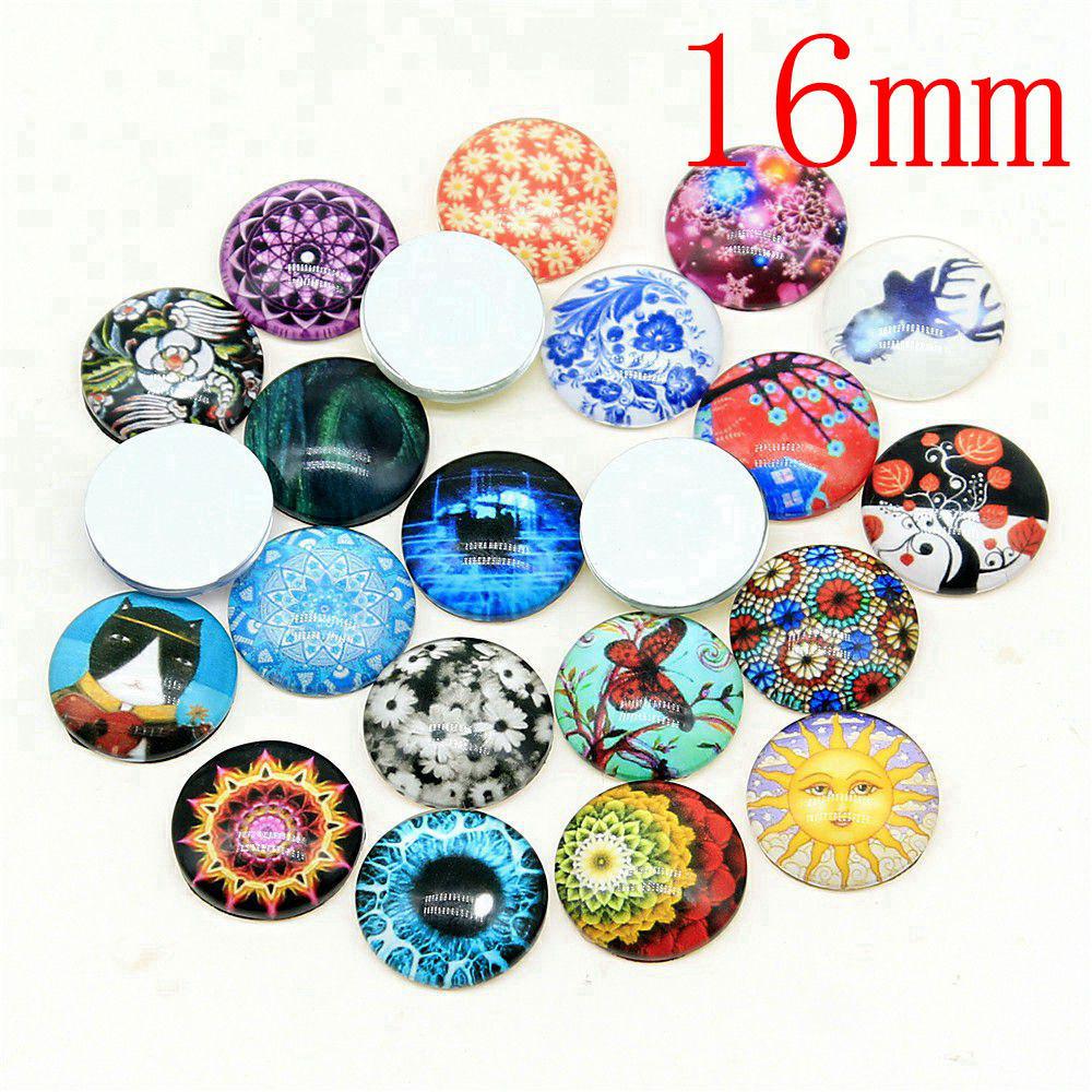 Flat Back Glass Cabochon Accessories Parts Male Jewelry Bulk Personalized Materials