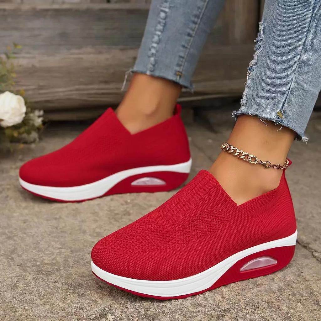 Fashion Women's Shoes New Tennis Thick Sole Summer Breathable Casual Sneakers Soft Sole Daily Lazy Sneakers Outdoor Walking Shoes
