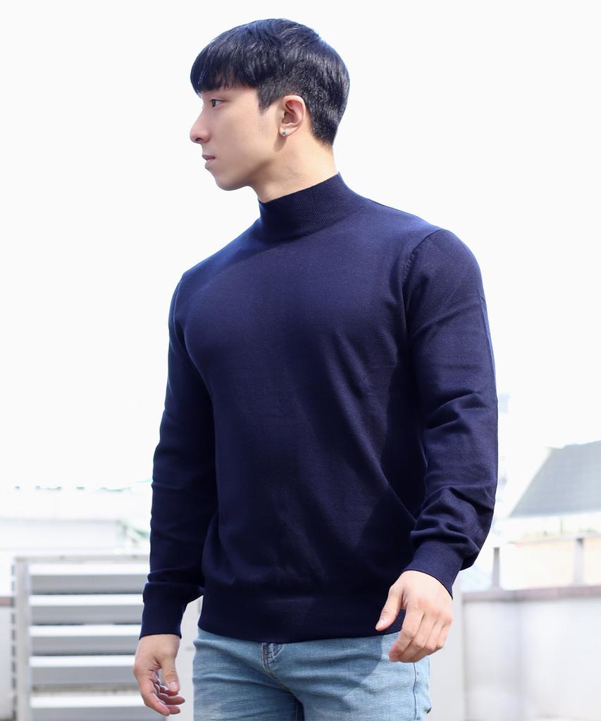 Bestfit 2-Pack Soft Muscle Fit Mock Neck Long Sleeve Knit