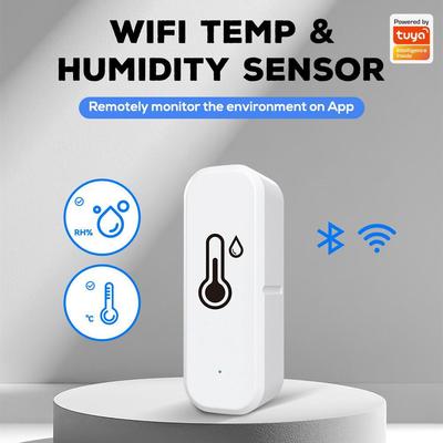 Bezprzewodowy inteligentny czujnik temperatury i wilgotności WiFi Tuya