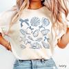 Comfort Colors® Ocean Life Graphic Tee, Vintage Sea Animals Beach Shirt