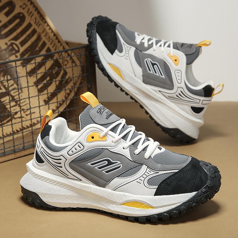 Men Outdoor Hiking Style Casual Sneakers Fashion Sport Walking Shoes Sizes 39-44 for Travel Trekking Streetwear and Everyday Wear
