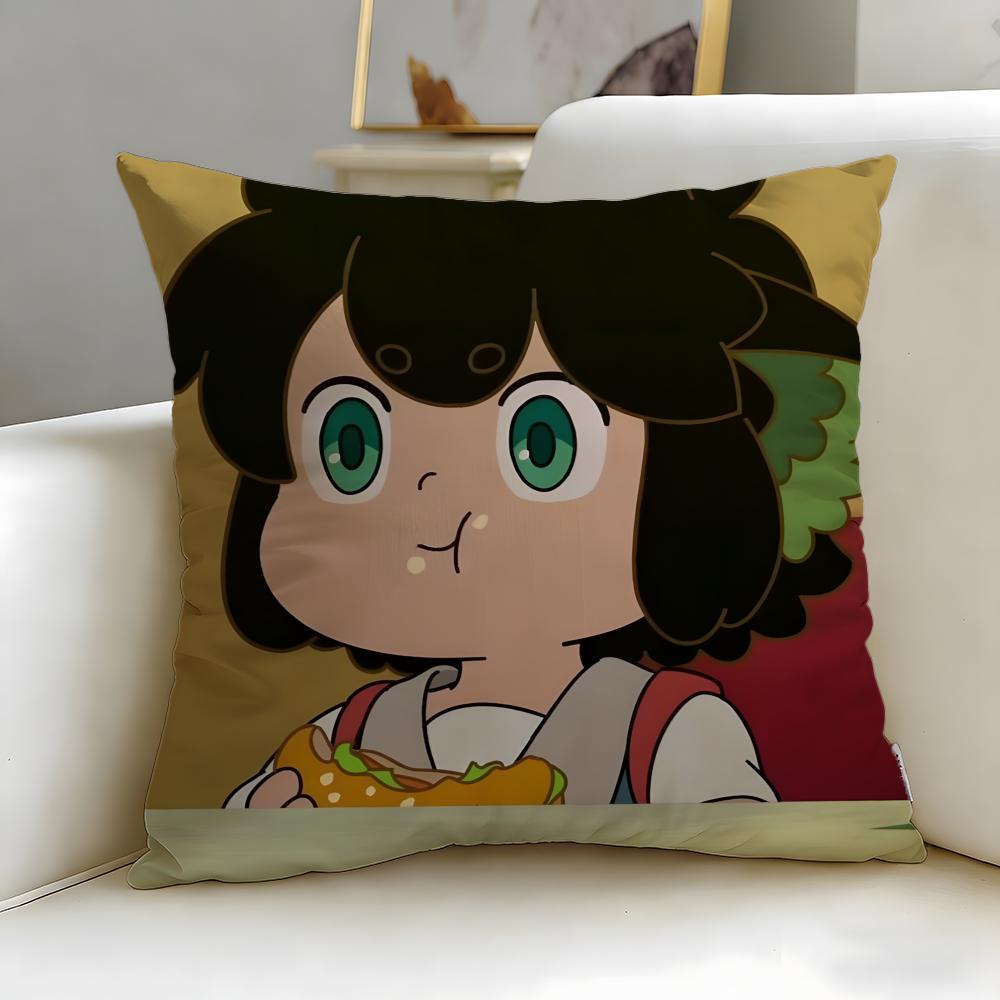 classic anime The Legend of Hei Cushion Cover Soft  EasyWash Pillow Case  Versatile for Couch Bed Travel and Office