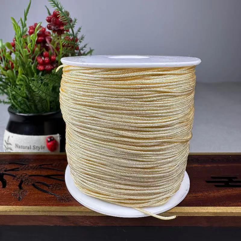 

Нефритовая нить плетеный шнур - Сделай сам ручная работа 0,8 мм веревка для ожерелья китайский узел No.72 Approx. 100m