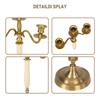 3/5 Arms Metal Taper Candle Holders Candlestick Holders Vintage Modern Decorative Centerpiece Candlestick Holders for Table Gift