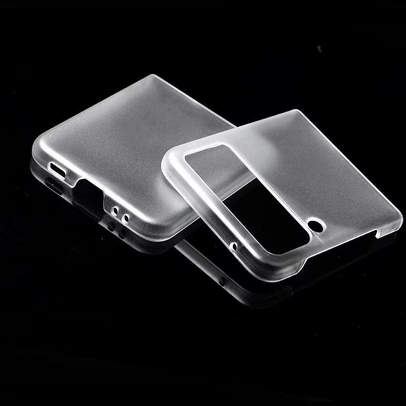 The new model is suitable for GalaxyZ Flip5 folding mobile phone case PC single bottom matte Samsung Flip4 protective case third generation
