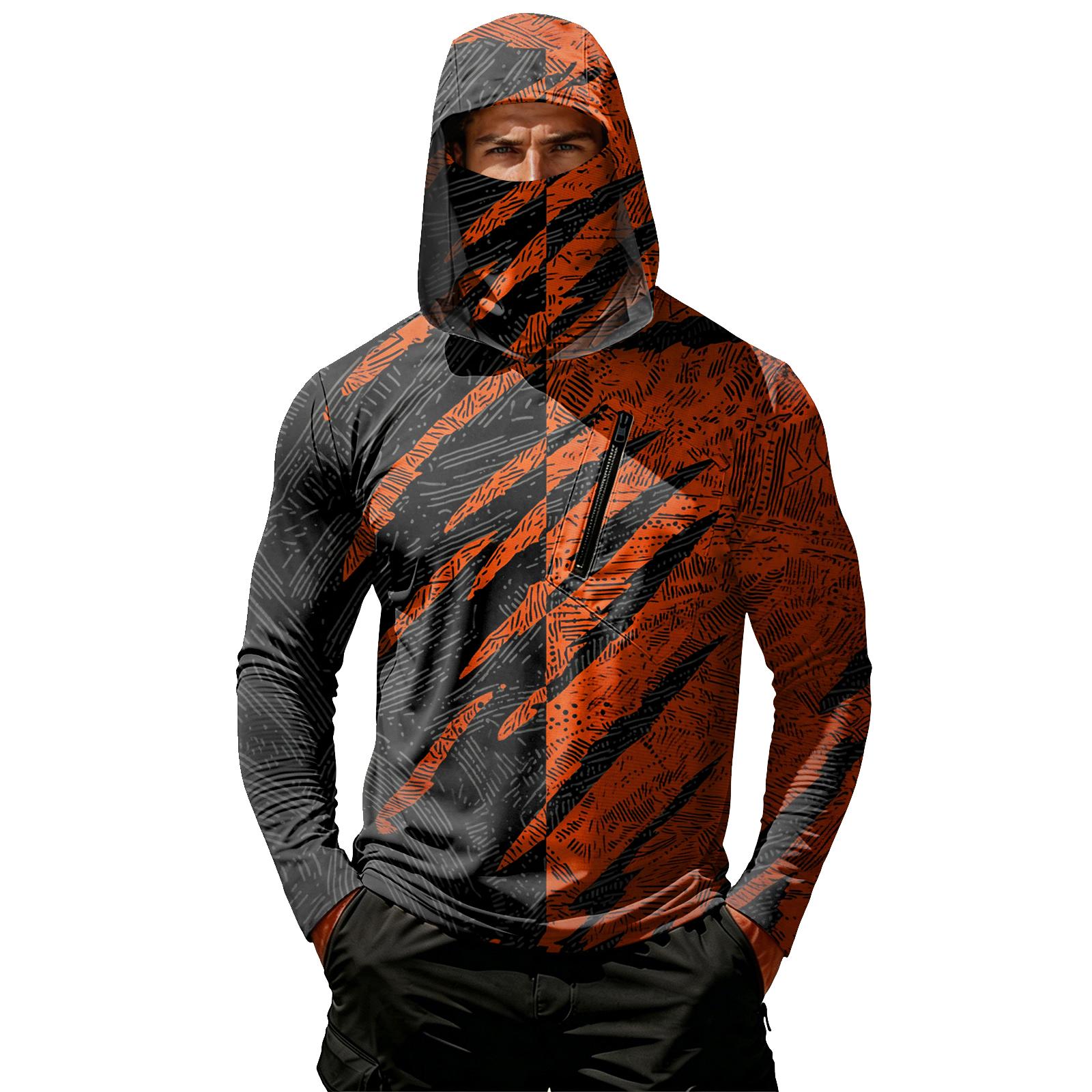 Men s Casual Hooded Long Sleeve Sunscreen Top L 1830₽