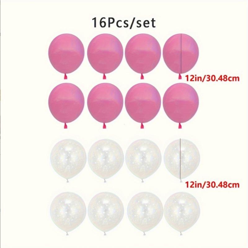 

Набор из 16 12-дюймовых розовых и прозрачных шаров в форме звезды - подходит для дней рождений, свадеб, выпускных церемоний и других мероприятий