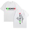 Men's Summer Printed T-Shirt Manual Transmission 1N23456 Motorcycle Speed Fashion ECG Men's Tops Plus Size T-Shirt Streetwear