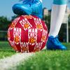 Manchester United F.C Print Size 5 Soccer Ball, PU Wear Resistant Football for Match Training and Daily Practice, Birthday Gift for Soccer Fans