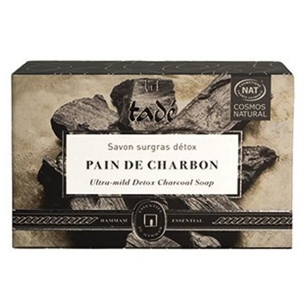 Savon - TADE - Charbon Détox Bio - 150g - Sans Parfum - Exfoliant