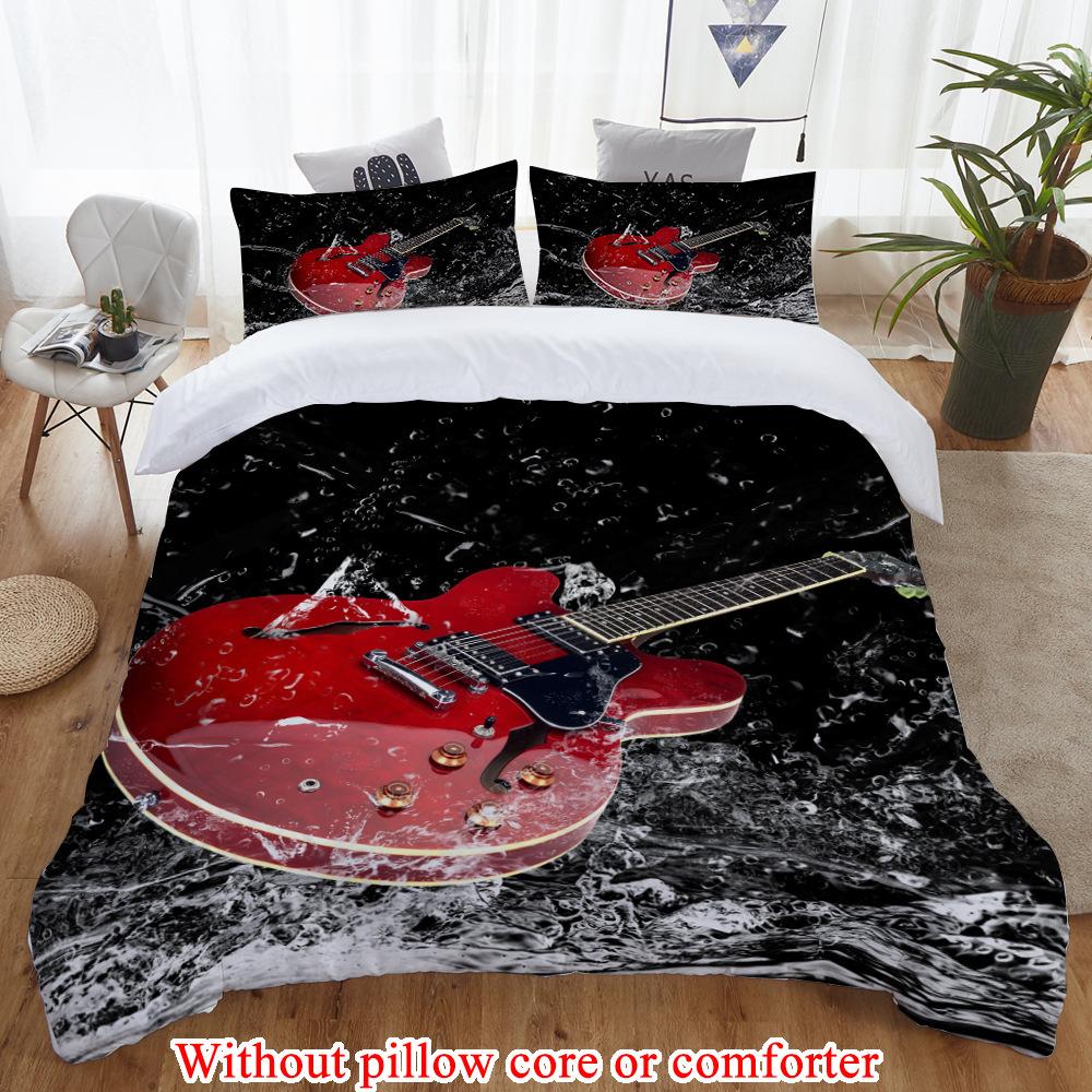 Kytara Shein Tk Pro 3D Digitální Tisk Třídílný Povlak na Peřinu