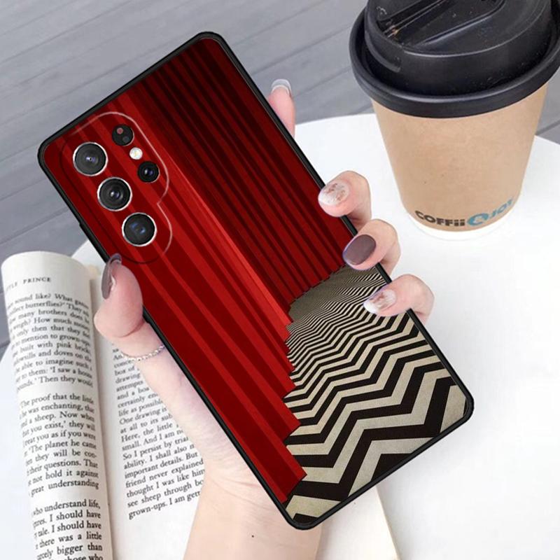 Welcome To Twin Peaks Black Lodge Red Room Phone Case Cover For Samsung Galaxy S24 S25 Ultra S21 S22 S10E Plus Note 20 FE S23