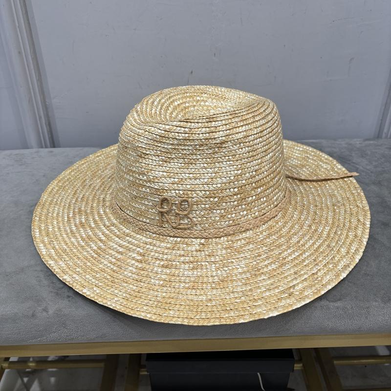 Nuovo arrivo 2024 cappello di paglia da donna con catene cappello panama cappello da sole in estate