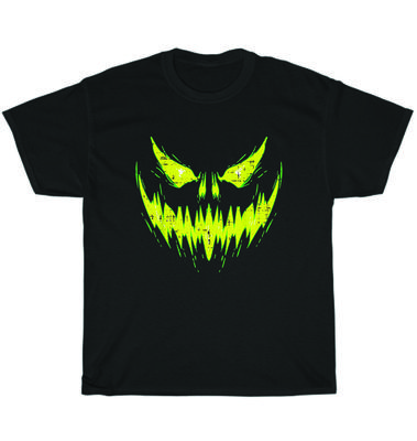 Scary Pumpkin Jack O Lantern Face Halloween Party Ghost T-Shirt Unisex Tee Gift