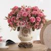 Silk Petals Rose Artificial Flowers Multicolor Decorative Flower Faux Daisy Flower  Party Supplies