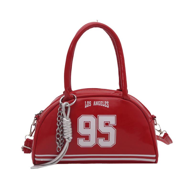 

American Vintage Leather Saddle Bag For Women With Zipper Closure And Inner Pocket червоний