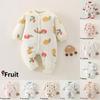Winter Baby Onesie With Thick Cotton Layer For Newborns Girl Boy Safe For Winter