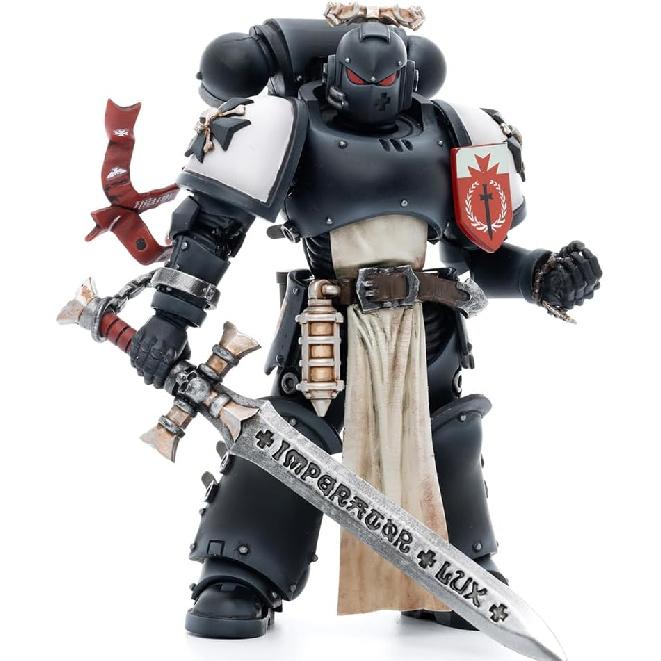 JOYTOY Warhammer 40,000 1/18 Action Figure Black Templars The Emperors Champion Rolantus Collection Model Birthday Gifts