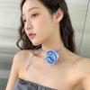 Elegant Rose Flower Clavicle Chain All-matched Necklace Women Bridal Adjustable Choker Mariage Jewelry Y2K Accessories