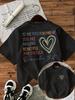 To The Person Behind Me Letter Print Cotton Women's T-shirt Casual Loose Short Sleeve Street Summer Round Neck T-shirt Y2K