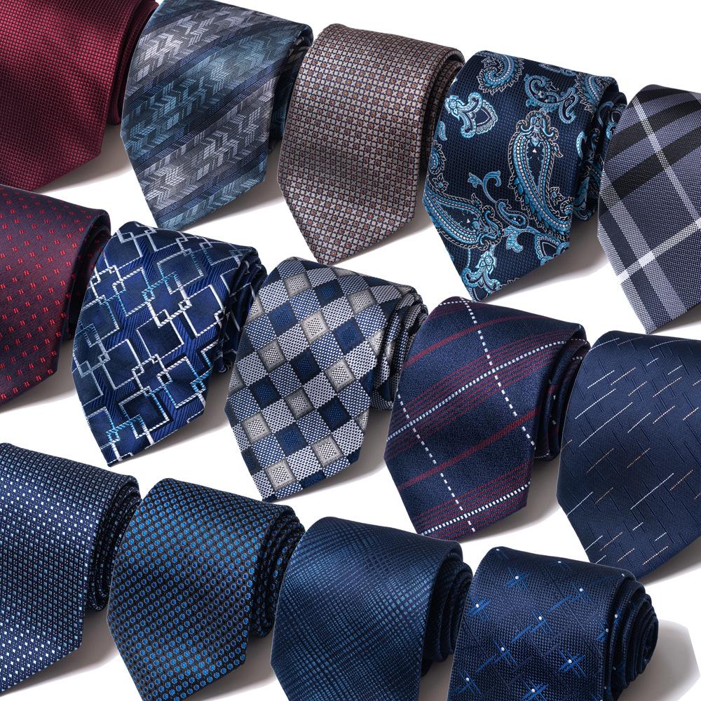 2026 High-End Solid Color Men's Hand-Tied Jacquard Business Tie - New Style & Hot Selling