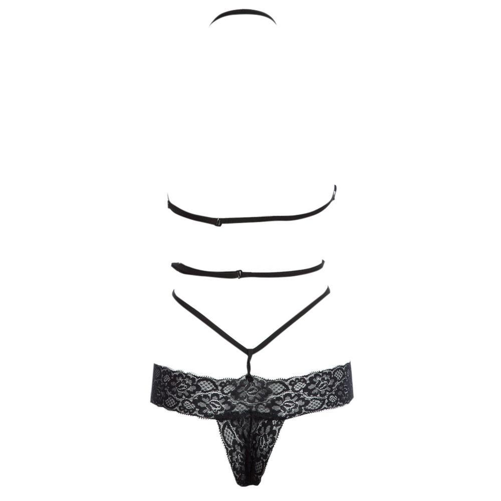 Sexy Lingeries Bowknot Bandage Backless Perspective Lace For Women