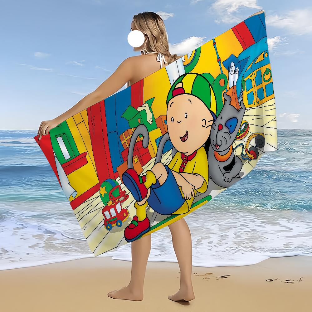 Cute Towel Beach Bath Quick-Drying Lightweight Portable C-CaillouS-ES Sauna Camping Swim Cartoon Pool Travel