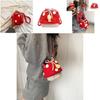 Cute Breathable Crochet Mushroom Bag For Children Soft Mini Backpack Ideal For Everyday Fun