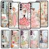 Cartoon Girl Phone Case Cover for Samsung Galaxy S26 S25 S24 S23 S22 S20 S21 FE Ultra S25 Edge Plus 5G Soft TPU Shell Fundas Bag