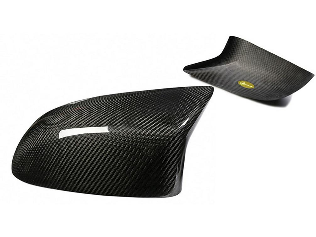 Dry Carbon Fiber Stick-on Rearview Mirror Cover for BMW X5M/X6M F85/F86