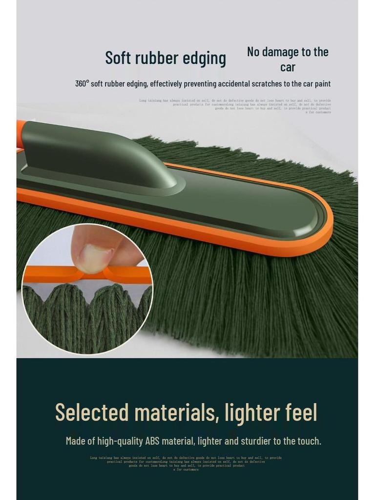 Car Dust and Snow Cleaning Brush with Retractable Rod